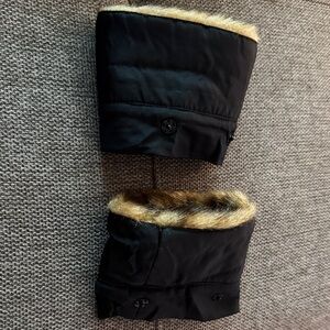 Black Faux Fur Cuffs